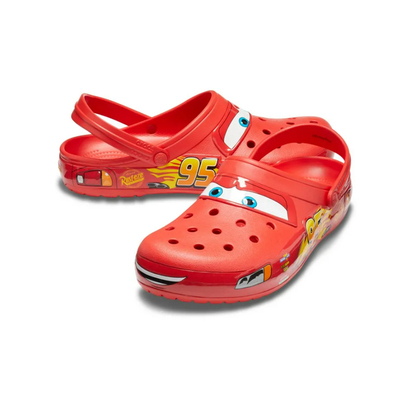 Sandália Crocs Lights Lightning McQueen Clog RED