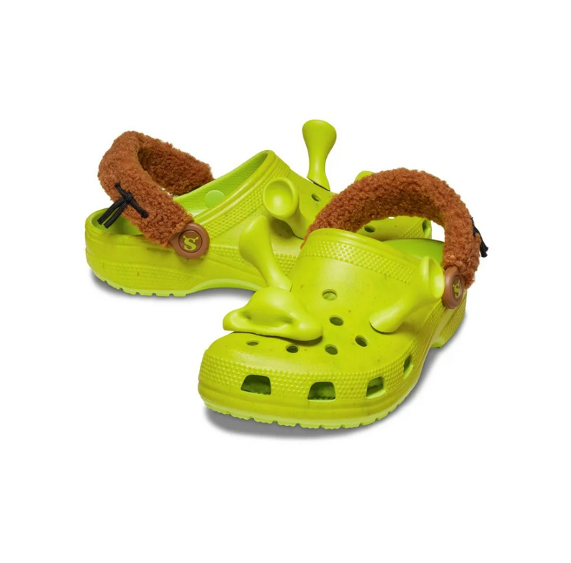 Sandália Crocs Shrek Classic Clog Juvenil LIME PUNCH